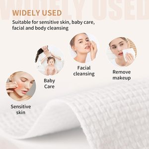 50 Counts Extra Thick <strong>Super</strong> <strong>Soft</strong> Plant Fiber Clean <strong>Facial</strong> <strong>Towels</strong> Disposable Face <strong>Towel</strong> for All Skin - Product Image 2
