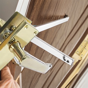 Haven Heritage Door Handle Electro Brass Plated Victorian Straight Lever <b>Latch</b> & Hinges Easy Installation - Product Image 2