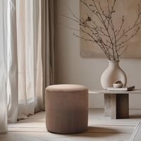 Ottoman rond moderne haut de gamme pour vanité chambre salon cuisine salle de bain nouveauté tabourets et poufs de qualité