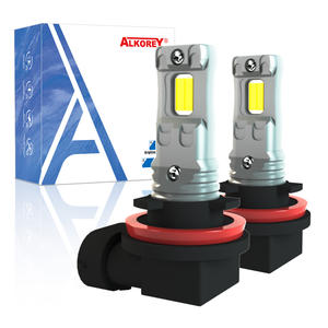 Ampoules de phare de <span class=keywords><strong>voiture</strong></span> LED ALKOREY H8/H11 6500K <span class=keywords><strong>12V</strong></span> <span class=keywords><strong>20W</strong></span> 10000LM Super Lumineuses Lot de 2 - Product Image 1