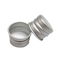 18/415 Shiny Black Screw Metall kappe für ätherische Öl Bernstein Glasflasche