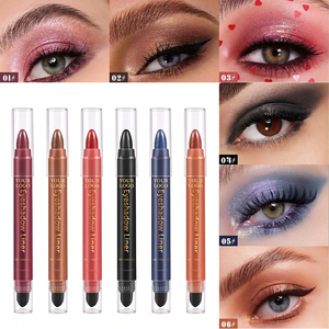 <strong>Eyeshadow</strong> Liner Pen Metallic Dark Delicate Silky Texture Waterproof Easy Blend Shimmer Daily Eye Makeup OEM ODM Custom LOGO - Product Image 2