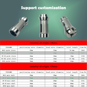 Bo12 tsugami độ chính xác cao tungsten carbide hướng dẫn tay áo <span class=keywords><strong>swiss</strong></span>-loại máy tiện tự động <span class=keywords><strong>Chuck</strong></span> lỗ điện trục chính hộp <span class=keywords><strong>Collet</strong></span> cho <span class=keywords><strong>Collet</strong></span> <span class=keywords><strong>Chuck</strong></span> - Product Image 6