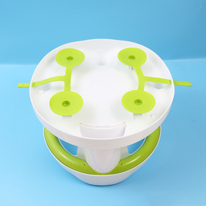 Petit tabouret de bain pour bébé Little Maruko 32x32x21cm, siège antidérapant et anti-basculement avec ventouse pour baignoire bébé - Product Image 2