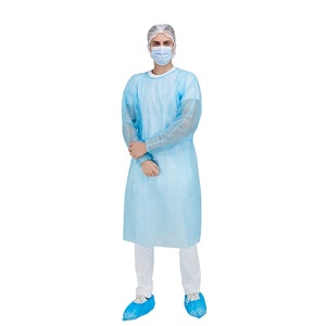 Hastane doktor AAMI seviye 2 sarı PP SMS hasta tek kullanımlık izolasyon elbiseleri fiyat listesi - Product Image 6