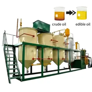 automatic refined sunflower oil machine oil refinery machine price crude oil refining machine