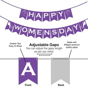 ป้ายแฮปปี้วันสตรีสำหรับการเฉลิมฉลองวันสตรี วันสตรีสากล ของตกแต่งงานปาร์ตี้สำหรับตกแต่งเตาผิง - Product Image 5