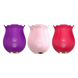 Rose Vibrator Clitoris- en tepelzuiger seksspeeltje voor vrouwen, G-spot stimulator & clitoris stimulatie vibrator - Product Image 1