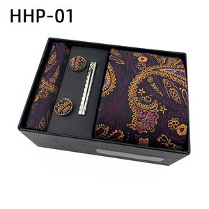 Carré de poche bon marché en gros Cravatte E accessoires bouton de manchette ensemble de cravates et foulards de poche cravates pour hommes ensemble de cravates - Product Image 6