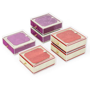 กล่องเก็บเครื่องประดับ 3 ชั้น สไตล์จีน กล่องเก็บเครื่องประดับแบบลิ้นชัก ผ้าปักลายอะคริลิก - Product Image 2