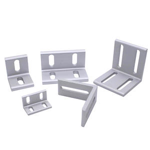 Accessoires pour profilés en aluminium industriels 20/30/40, supports d'angle réglables double face, connecteurs d'angle verticaux - Product Image 1