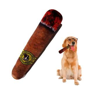 <span class=keywords><strong>Jouet</strong></span> sonore interactif pour <span class=keywords><strong>chien</strong></span> en peluche durable et écologique en forme de cigare, pour le nettoyage des dents, grande/moyenne taille - Product Image 4