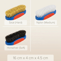 Brosse de nettoyage de chaîne de vélo et de moto, brosse de polissage carrée à trois faces avec poils en nylon, manche en plastique PP, DIY