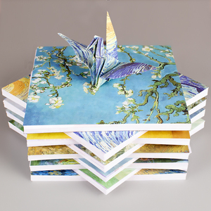 Carta Colorata Quadrata Grande per Origami Stile Dipinto a Olio <span class=keywords><strong>Notte</strong></span> <span class=keywords><strong>Stellata</strong></span> <span class=keywords><strong>di</strong></span> <span class=keywords><strong>Van</strong></span> <span class=keywords><strong>Gogh</strong></span>, Stampata su Due Lati, 15cm, Personalizzabile, per Artigianato Fai-<span class=keywords><strong>da</strong></span>-Te - Product Image 3