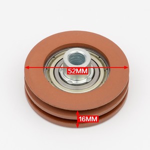 Polea de cuerda KONE de doble ranura para puerta de ascensor, modelo redondo de metal - Product Image 3