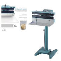 Machine à sceller à pédale à chauffage direct durable pour sceller les sacs en plastique, papier et aluminium épais de 40 cm (16 pouces) et 400 mm