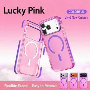 Coque antichoc colorée avec anneau magnétique intégré pour chargement sans fil, protection intégrale pour iPhone 18 17 16 <span class=keywords><strong>15</strong></span> Pro Max - Product Image 1