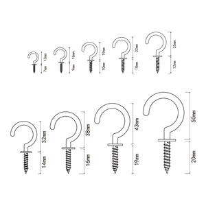 Shanfeng 1-1/4 pulgadas de tornillo de metal taza gancho - Product Image 6