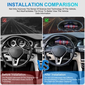 Navihua LCD Dashboard <b>for</b> Mercedes Benz CLS 2012-2017 Digital Cluster Virtual Cockpit LCD Instrument <b>Speedometer</b> Auto Meter - Product Image 5