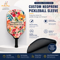 Housse de raquette de pickleball personnalisée en néoprène à impression intégrale pour cadeaux promotionnels d'équipes de club avec support d'échantillons