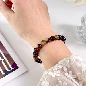 Pierre naturelle perlée en gros pour bracelet 6-8mm accessoires de mode de pierres précieuses - Product Image 5