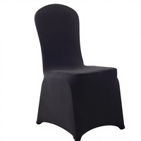 Housse de chaise universelle extensible en spandex de qualité supérieure, résistante, avec couche d'air, pour banquets, mariages, hôtels, fêtes et événements.