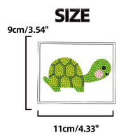 5D Torquois Animal Diamant Autocollant Peinture Kits Plein Perceuse DIY PEINTURE Jouet Creative Pâte Artisanat pour Enfants Garçons Adultes Parfait