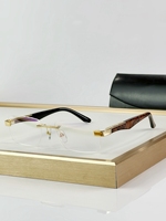 2025 mode pilote conduite lunettes optiques marque de luxe diamant coupe sans cadre irrégulier carré ordinateur lunettes de lecture