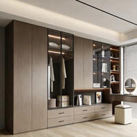 Armoire de chambre à coucher avec tiroirs, grande capacité, autoportante, dernières conceptions pour ensemble de chambre d'hôtel en bois
