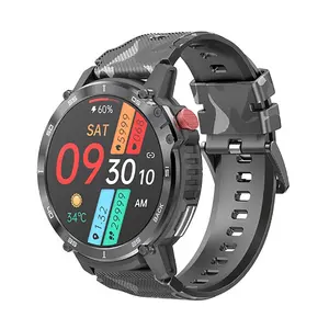 Gran oferta C22, reloj inteligente deportivo para exteriores para hombres y mujeres, IP68, resistente al agua, 4GB, gran memoria, Control Local de música, reloj inteligente resistente