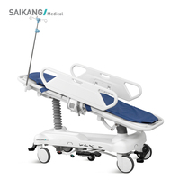 SKB041-2 Chariot de transport médical réglable en métal certifié CE SAIKANG avec système d'infusion