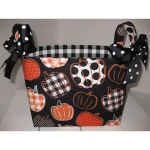 Fall Halloween Pumpkin Basket Halloween Trick or Treat Bag Halloween Decor - Personalization Available