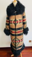 Manteau long en fourrure de mouton de Mongolie pour femmes, personnalisable, moelleux et doux