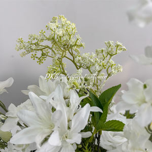 Flores Artificiales para Boda al por Mayor, Color Rojo Personalizado, Flores de Pasillo de Tela de Seda Ecológica para Boda y Halloween - Product Image 6