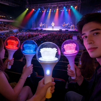 Stylo LED lumineux à commande par application, lampe torche de concert, bâton lumineux LED 15 couleurs pour fête et concert