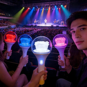 Stylo <span class=keywords><strong>LED</strong></span> lumineux <span class=keywords><strong>à</strong></span> commande par application, lampe torche de concert, bâton lumineux <span class=keywords><strong>LED</strong></span> 15 couleurs pour fête et concert - Product Image 2