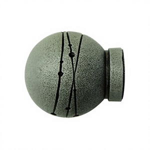 ปลายเสาแขวนผ้าม่านโลหะสำหรับตกแต่งหน้าต่าง ขายตรงจากโรงงาน - Product Image 3