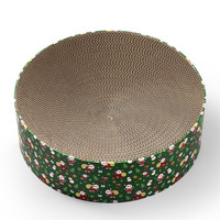 Grattoir rond de chat de lit de chat de carton de papier de forme de bol le plus vendu