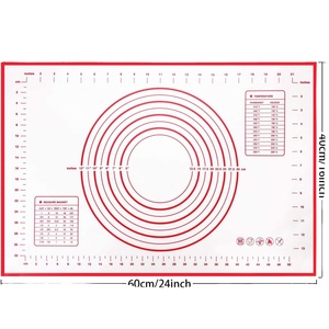 Alfombrilla de silicona para hornear, Extra gruesa estera de pastelería, tabla de amasar, antideslizante con medición - Product Image 2