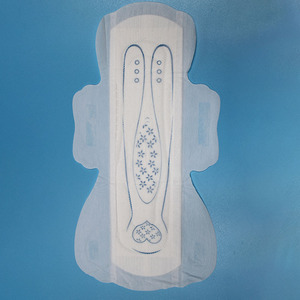 Tovagliolo sanitario monouso personalizzato in fabbrica con stampa <span class=keywords><strong>blu</strong></span> tamponi mestruali in cotone per la salute delle donne - Product Image 2