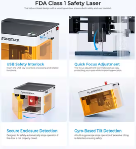 Cho P1 kép Máy khắc laser cho nhà DIY & tạo ra trang trí đá cao su MDF ai-kim loại/da/gỗ/<span class=keywords><strong>CNC</strong></span> - Product Image 3