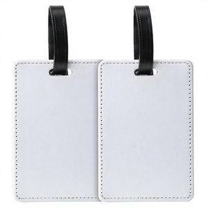 Wholesale Luxury Custom PU Leather Luggage Tags with Animal Prints Waterproof <b>Strap</b> Bulk Personalized Logo - Product Image 2