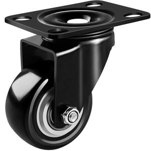 1.5 pouces 2 pouces petit pivotant pivotant pivotant 40mm Pu Pvc roulettes roues pour refroidisseur d'air - Product Image 2