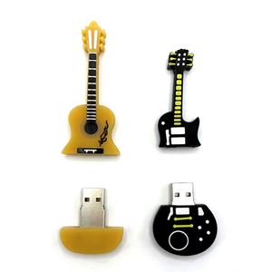 แฟลชไดรฟ์ USB รูปทรงกีตาร์ ราคาสุดคุ้ม ความจุ 128MB 256MB 512MB 1GB 2GB 4GB 8GB 16GB 128GB 256GB 512GB 1TB - Product Image 1