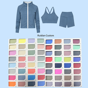 Completo Sportivo in Nylon ad Asciugatura Rapida per Bambini, Set Giacca Yoga, <span class=keywords><strong>Abbigliamento</strong></span> Attivo per Bambini, <span class=keywords><strong>Abbigliamento</strong></span> Sportivo per Ragazze, Set Yoga Lu - Product Image 6