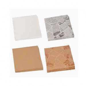 Customizable Greaseproof Bakery Packaging <b>Paper</b> 50gsm 30gsm Printed Greaseproof Kraft <b>Paper</b> Square <b>Wrap</b> Bag Own <b>Paper</b> - Product Image 1