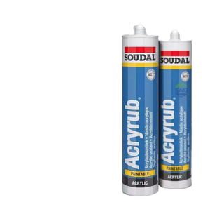 กาวอะคริลิกน้ำ SOUDAL Acryrub ขนาด 310 มล. ระดับความหนืด ISO VG 15 สำหรับเชื่อมต่อข้อต่อ - Product Image 3
