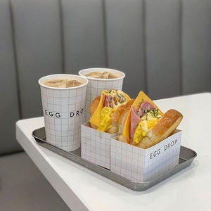 Personalização Completa Descartável Waffle Stick Hot <span class=keywords><strong>Dog</strong></span> Fast <span class=keywords><strong>Food</strong></span> Embalagem Burger Take Away Box - Product Image 6