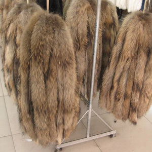 Cuello de piel para mujer, pieles reales, perro mapache, piel de Animal Real, ropa, uso de collares de piel - Product Image 4