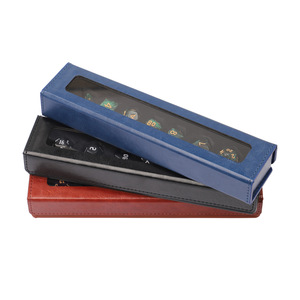 Scatola Porta Dadi Personalizzabile in Pelle PU, Custodia Quadrata per D&D <span class=keywords><strong>Dungeons</strong></span> and Dragons con Finestra per Uso in Gioco - Product Image 5